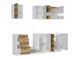 Кухня 220 см Junona Line BRW, кухонный гарнитур 2.2 м Black Red White білий / світлий дуб фото 4 - мебель Кухни BLACK RED WHITE, Киев, Днепр, Львов, Луцк, Хмельницкий