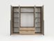 Шафа для одягу Perfect Home Летто / Letto 4D2S/220 4-дверна Дуб терра темный/серый каменный фото 2 - меблі Шафи PERFECT HOME