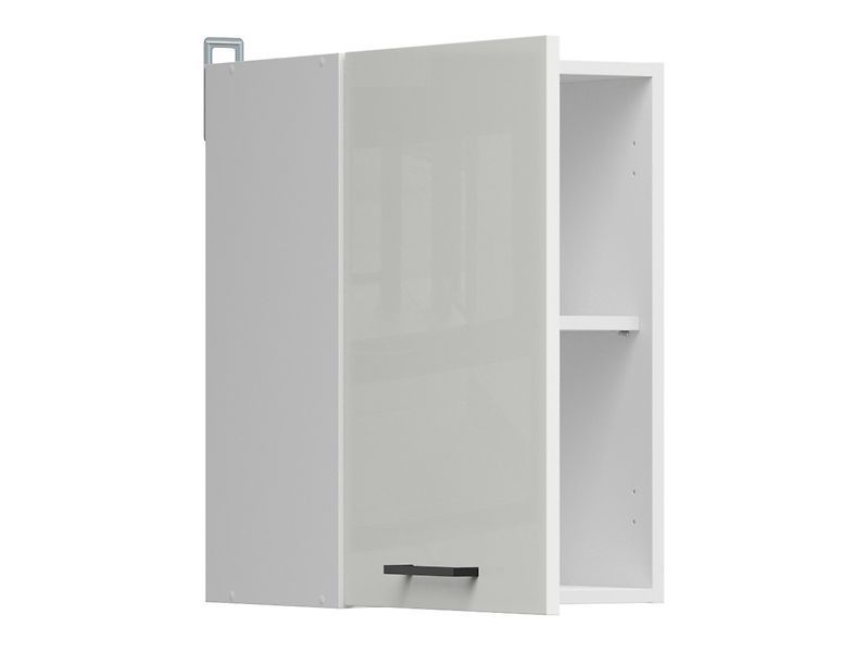 Кухонна шафа навісна 40 см Junona Line BRW Black Red White G1D/40/57 білий / білий крейдяний глянець фото - Купити Навісні кухонні шафи BLACK RED WHITE в епіцентрі меблів GerborDesign.com.ua