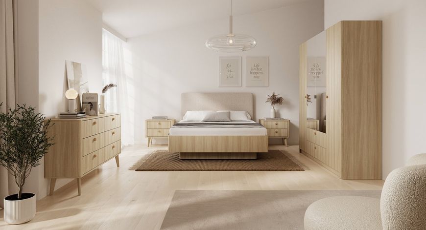Комод Perfect Home Вікі / Viki 6S/163 з 6 шухлядами Дуб баристый фото - Купити Комоди PERFECT HOME в епіцентрі меблів GerborDesign.com.ua