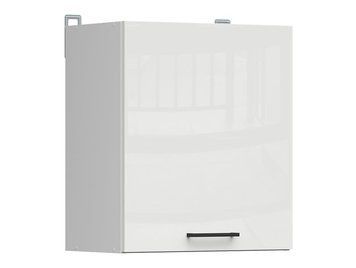 Кухонный шкаф навесной 50 см Junona Line BRW Black Red White G1D/50/57 белый меловой глянец фото - Купить Навесные кухонные шкафы BLACK RED WHITE в эпицентре мебели GerborDesign.com.ua