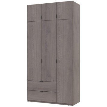 Шкаф с антресолью распашной для одежды Лукас Doros (Дорос) 3 ДСП 120х50х240 см канноло фото - Купить Шкафы DOROS | ДОРОС в эпицентре мебели GerborDesign.com.ua