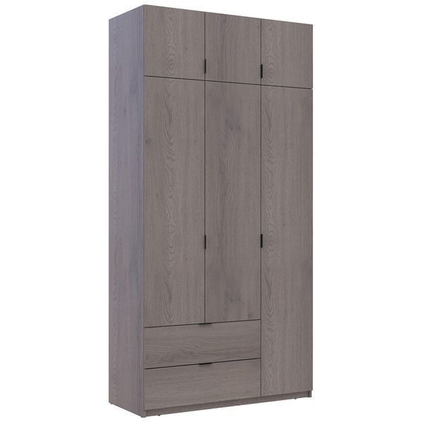 Шафа з антресоллю розпашна для одягу Лукас Doros (Дорос) 3 ДСП 120х50х240 см канноло фото - Купити Шафи DOROS | ДОРОС в епіцентрі меблів GerborDesign.com.ua