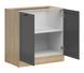 Кухонна тумба 80 см Junona Line BRW Black Red White D2D/80/82 дуб бернштайн / графіт фото 3 - меблі Нижні кухонні тумби BLACK RED WHITE