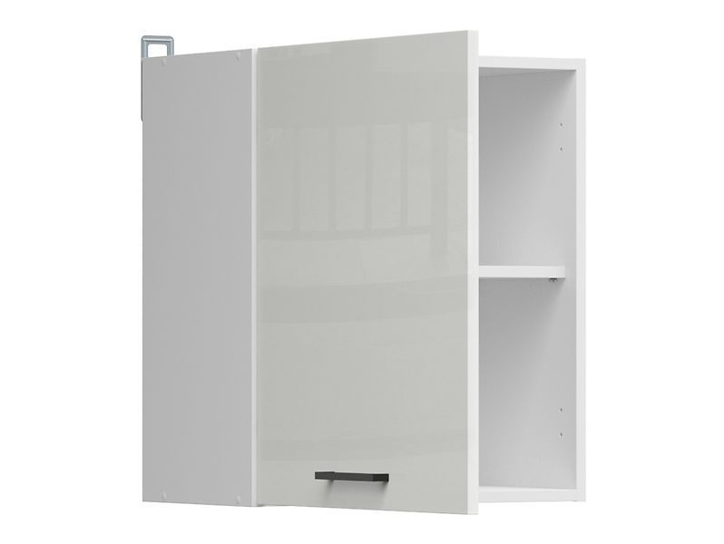 Кухонна шафа навісна 50 см Junona Line BRW Black Red White G1D/50/57 білий / білий крейдяний глянець фото - Купити Навісні кухонні шафи BLACK RED WHITE в епіцентрі меблів GerborDesign.com.ua, Київ, Дніпро, Львів, Луцьк, Хмельницький