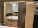 Шкаф полукупе Perfect Home Талли / Tally 4-дверный с зеркалом 4D2S/220 дуб артизан / антрацит фото 10 - мебель Шкафы PERFECT HOME