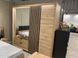 Шкаф полукупе Perfect Home Талли / Tally 4-дверный с зеркалом 4D2S/220 дуб артизан / антрацит фото 9 - мебель Шкафы PERFECT HOME