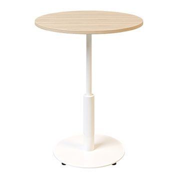 Стол LOVKO Ibiza R light d-60 белый металл/дуб ДСП (текстура)  фото - Купить Столы LOVKO в эпицентре мебели GerborDesign.com.ua