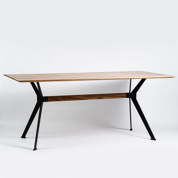 Стол LOVKO Stealth (Стелс) 160 х 90 черные ноги/натуральный дуб  фото - Купить Столы LOVKO в эпицентре мебели GerborDesign.com.ua