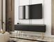 Тумба под телевизор Perfect Home Оро / Oro 2-дверная с золотыми ножками RTV135 черный фото 1 - мебель Тумбы ТВ PERFECT HOME