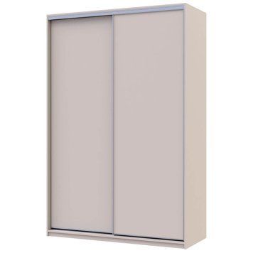 Шафа-купе Сіті Лайт Doros (Дорос) 2 ДСП 150х60х225 см кашемір фото - Купити Шафи-купе DOROS | ДОРОС в епіцентрі меблів GerborDesign.com.ua