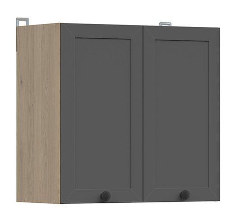 Кухонна шафа навісна 60 см Junona Line BRW Black Red White G2D/60/57 дуб бернштайн / графіт фото - Купити Навісні кухонні шафи BLACK RED WHITE в епіцентрі меблів GerborDesign.com.ua, Київ, Дніпро, Львів, Луцьк, Хмельницький