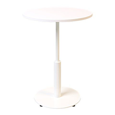 Стіл LOVKO Ibiza R light d-60 білий метал / білий ДСП (текстура)  фото - Купити Столи LOVKO в епіцентрі меблів GerborDesign.com.ua, Київ, Дніпро, Львів, Луцьк, Хмельницький