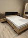 Кровать (каркас) Perfect Home Талли / Tally 160 с мягким изголовьем двуспальная дуб артизан / антрацит фото 8 - мебель Кровати PERFECT HOME