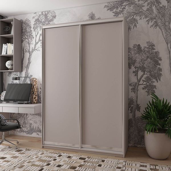 Шкаф-купе Сити Лайт Doros (Дорос) 2 ДСП 150х60х225 см кашемир фото - Купить Шкафы-купе DOROS | ДОРОС в эпицентре мебели GerborDesign.com.ua, Киев, Днепр, Львов, Луцк, Хмельницкий