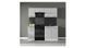 Кухня 180 см Junona Line BRW, кухонний гарнітур 1,8 м Black Red White, білий / світло-сірий глянець, артикул K24-JUNONA_MODUL_WER_2/180_BBL-BI/JSZP, фото 1