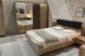Кровать (каркас) Perfect Home Талли / Tally 160 с мягким изголовьем двуспальная дуб артизан / антрацит фото 10 - мебель Кровати PERFECT HOME