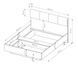 Кровать (каркас) Perfect Home Талли / Tally 160 с мягким изголовьем двуспальная дуб артизан / антрацит фото 5 - мебель Кровати PERFECT HOME