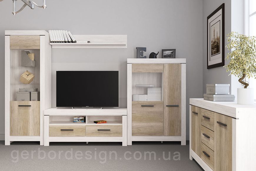 Комод Белен Гербор KOM2D3S Belen Gerbor сосна каньйон / дуб корабельний фото - Купити Комоди ГЕРБОР | GERBOR в епіцентрі меблів GerborDesign.com.ua