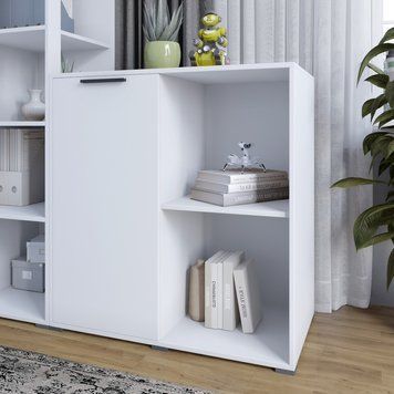 Тумба LION Краш 82x43x86 см (LION-044120) нимфея альба (белый) фото - Купить Комоды LION в эпицентре мебели GerborDesign.com.ua