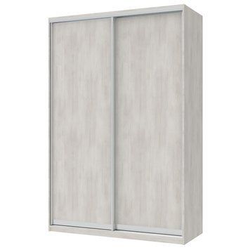 Шафа-купе Сіті Лайт Doros (Дорос) 2 ДСП 150х60х225 см біле дерево фото - Купити Шафи-купе DOROS | ДОРОС в епіцентрі меблів GerborDesign.com.ua