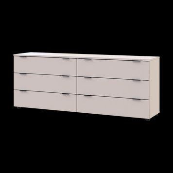 Комод Рон 9 Doros (Дорос) 6 шухляд 160х38х62 см кашемір фото - Купити Комоди DOROS | ДОРОС в епіцентрі меблів GerborDesign.com.ua
