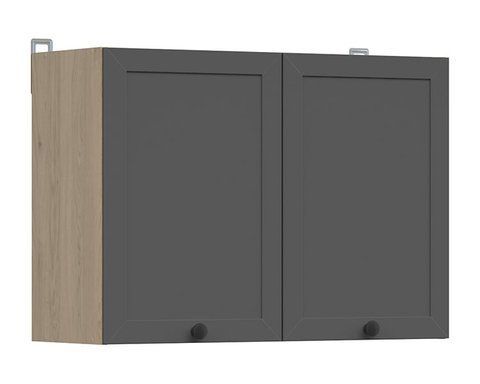 Кухонна шафа навісна 80 см Junona Line BRW Black Red White G2D/80/57 дуб бернштайн / графіт фото - Купити Навісні кухонні шафи BLACK RED WHITE в епіцентрі меблів GerborDesign.com.ua, Київ, Дніпро, Львів, Луцьк, Хмельницький