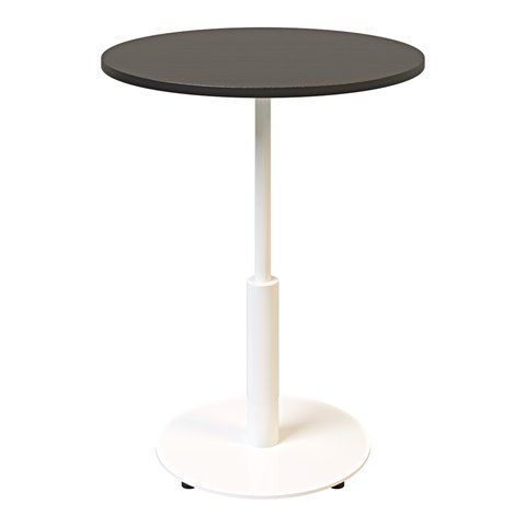 Стіл LOVKO Ibiza R light d-60 білий метал / чорне ДСП (текстура)  фото - Купити Столи LOVKO в епіцентрі меблів GerborDesign.com.ua, Київ, Дніпро, Львів, Луцьк, Хмельницький