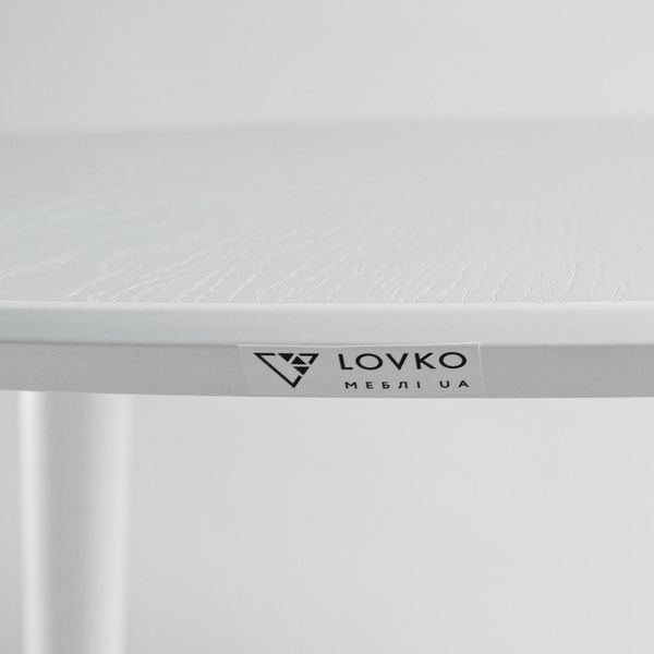 Стіл LOVKO Dan d-100 білий  фото - Купити Столи LOVKO в епіцентрі меблів GerborDesign.com.ua