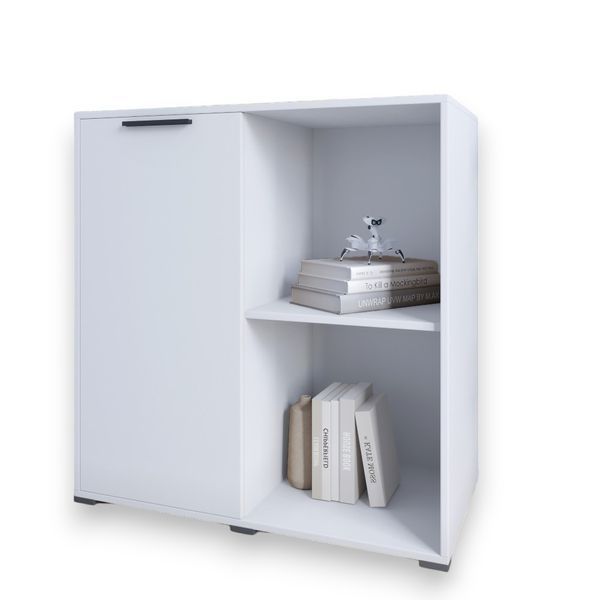 Тумба LION Краш 82x43x86 см (LION-044120) нимфея альба (белый) фото - Купить Комоды LION в эпицентре мебели GerborDesign.com.ua, Киев, Днепр, Львов, Луцк, Хмельницкий